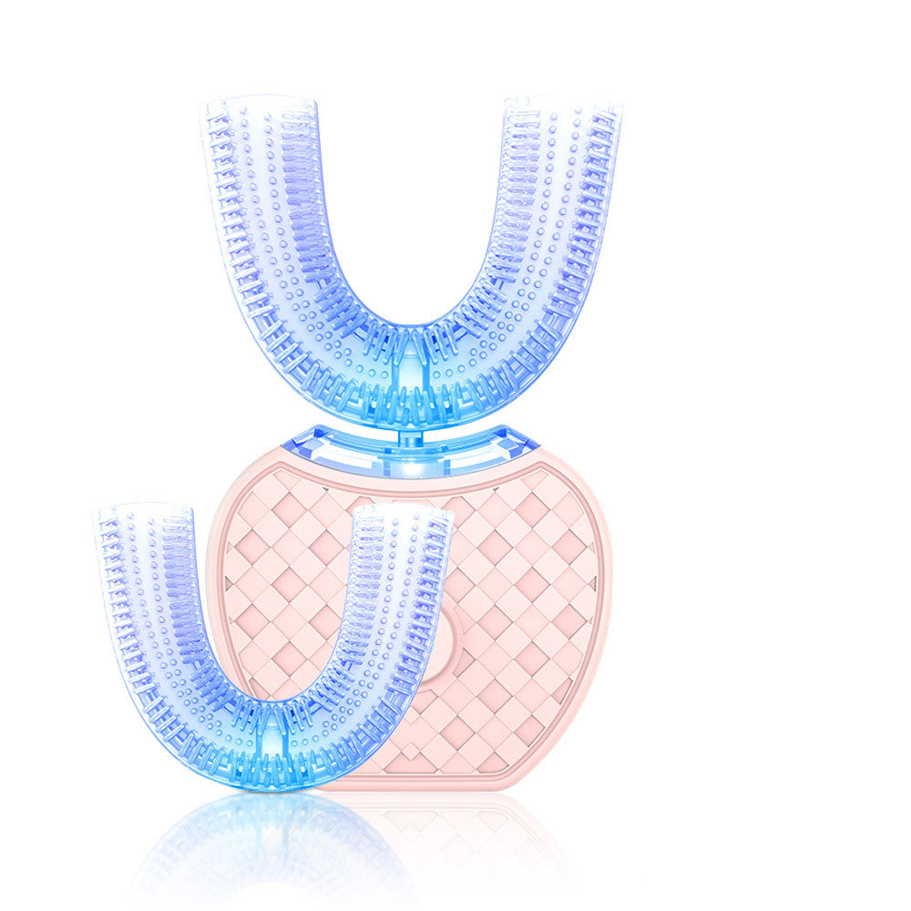 360 Degrees Intelligent Automatic Electric  Toothbrush Waterproof U Type Tooth Brush Whitening Blue Light USB Charging (Copy)